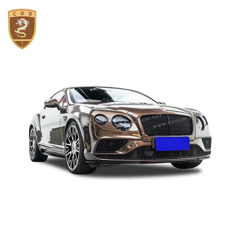 

Real Carbon Fiber Body Kit Front Bumper Lip Rear bumper lip Side Skirt For Bentley GT modified V8S 16-18 Car styling