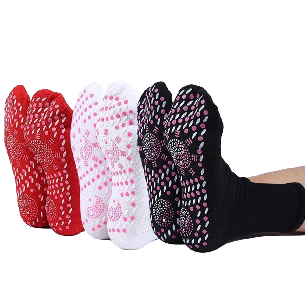 1Pairs Self-Heating Socks Winter Warm Thermal Health Care Socks Slimming Health Short Sock Magnetic Therapy Sock