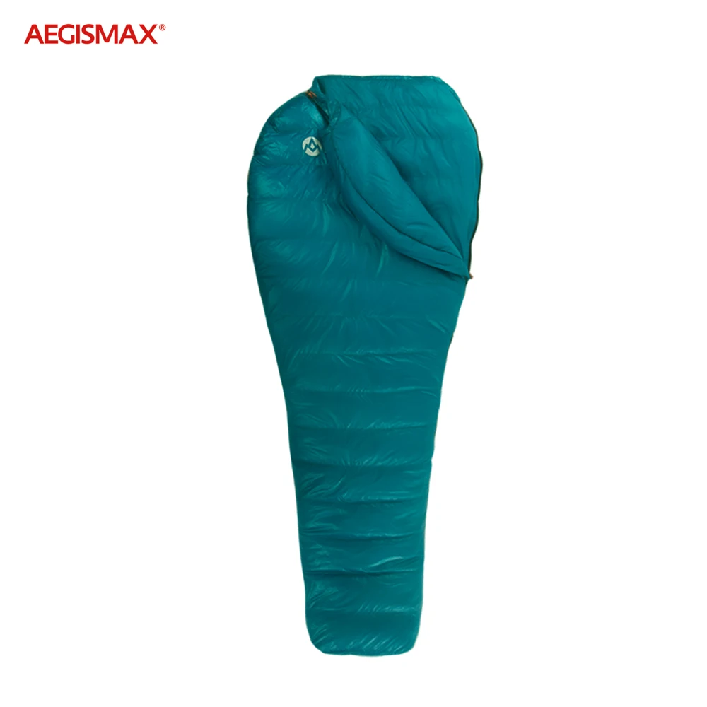 AEGISMAX NANO Goose Down Sleeping Bag 41℉~50℉Camping Ultralight 700FP Super Soft Mummy Splicing Type Outdoor Warm Sleeping Bags