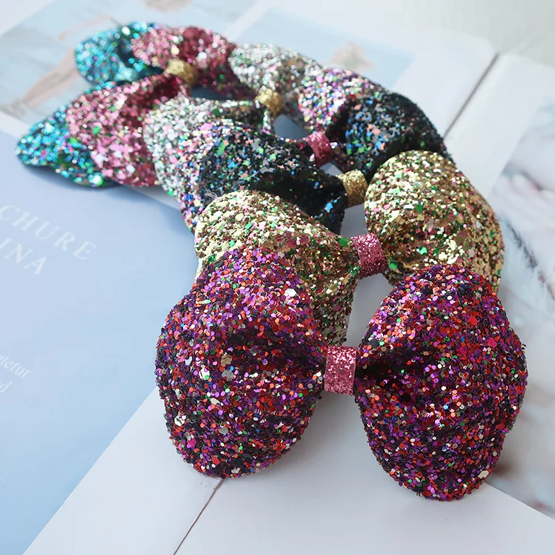 

Boutique ins 15pcs Fashion Royal Glitter Bow Hairpins Solid Cute Bowknot Hair Clips Princess Headwear Hair Accessories