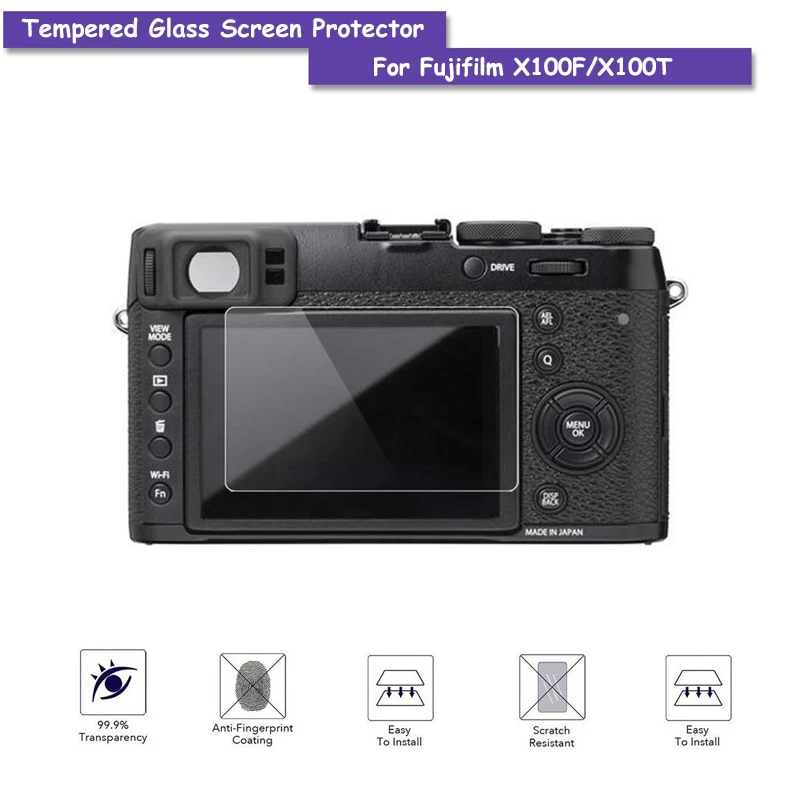 الزجاج المقسى شاشة حامي LCD درع واقية فيلم ل فوجي فوجي فيلم X100F/ X100T/ X-M1 /X-A1 /X-A2 /XE2/ XE2S /X30