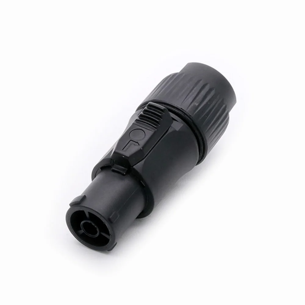 1pc New Waterproof IP65 PowerCON Connector Male Plug&Female Jack NAC3FX-W NAC3MX-W PA66 Material IP65 Grade Waterproof Black