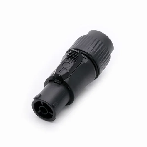 Imagen 2 del producto 1 unidad nuevo conector PowerCON impermeable IP65 enchufe macho y conector hembra NAC3FX-W NAC3MX-W PA66 Material IP65 grado impermeable negro