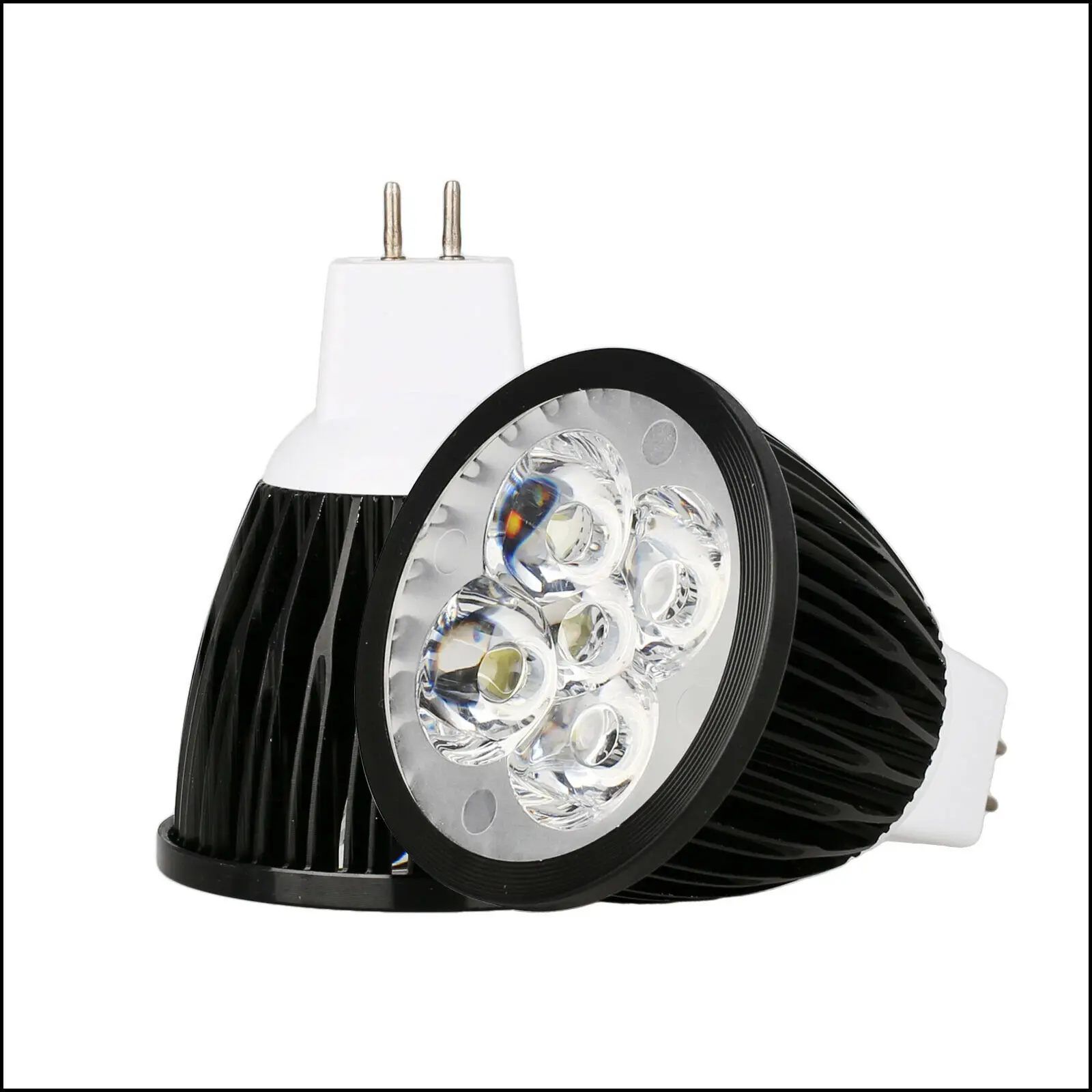 Ściemnialny czarny reflektor LED E26 E27 E14 GU10 MR16 GU5.3 9W 12W 15W Żarówka oświetleniowa AC 85-265V 110V 220V DC 12V LED Lampada