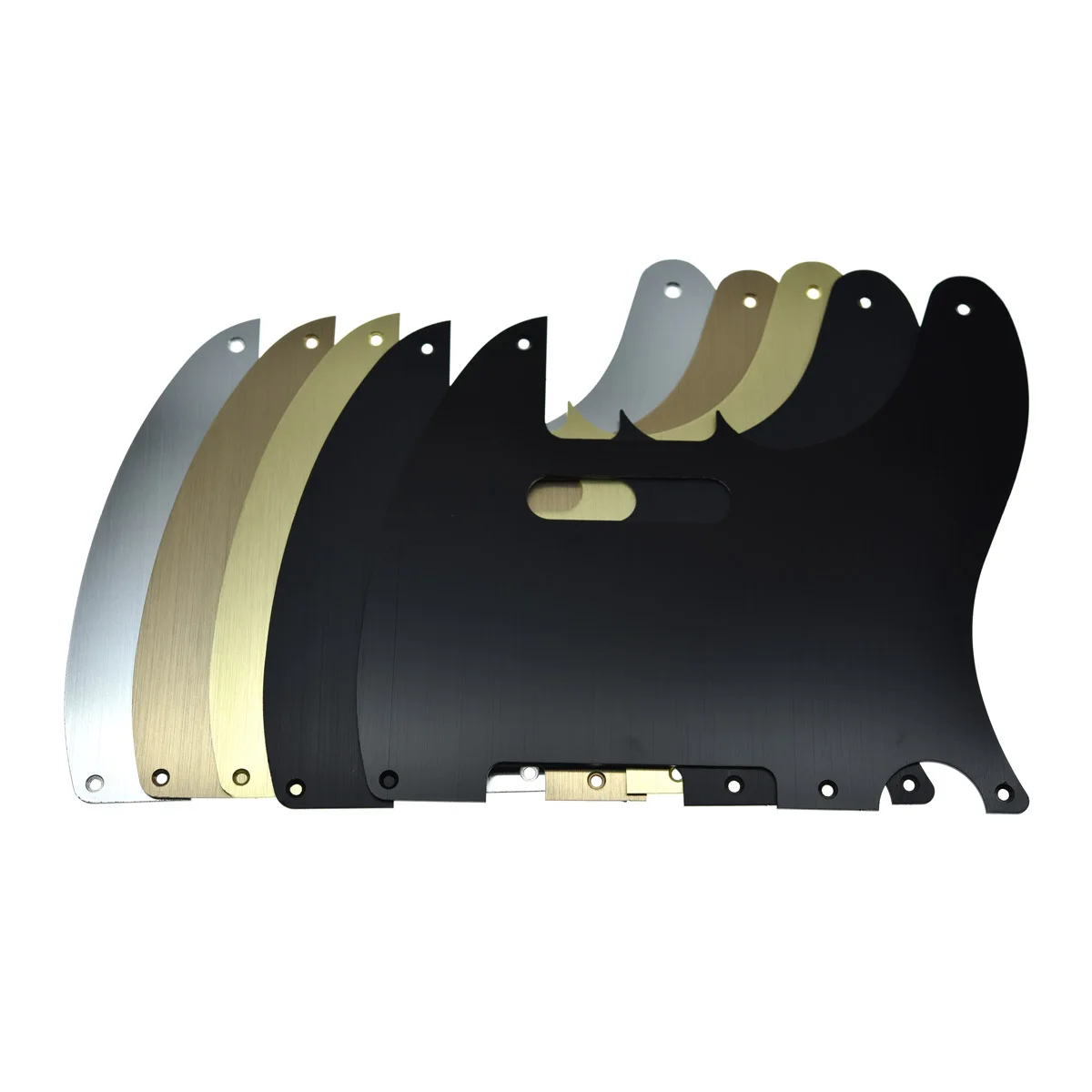 KAISH Metal Aluminum Anodized Vintage 5 Hole Tele Pickguard TL Scratch Plate Fits American/Mexican FD for Telecaster