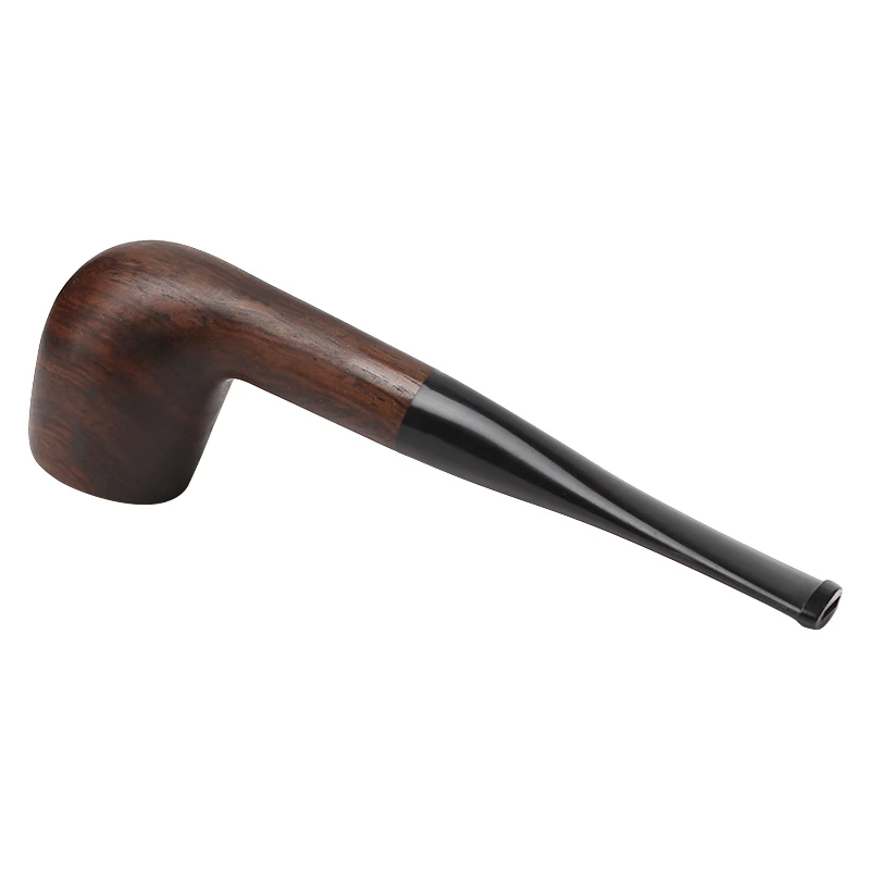 Multi Style Handmade Straight Stems Wooden Ebony Pipes Smoking Pipe With 9mm Filter Free Shipping