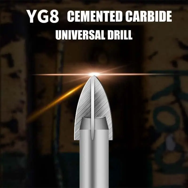 5/10Pcs Efficient Universal Drilling Tool High-Performance Utility Tools Multifunctional Cross Alloy Drill Bit Tip For Woodwork