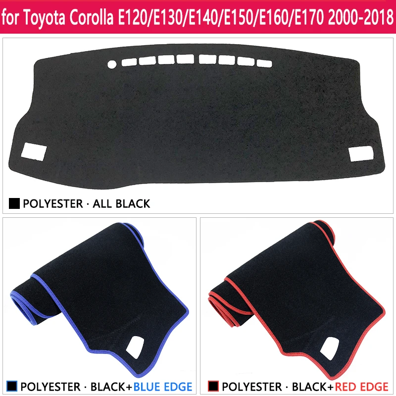 トヨタカローラ E120 E130 E140 E150 E160 E170 2000 〜 2018 アンチスリップマットダークマットシェーディングパッド防止サンシェード dashmat カーペットアクセサリー