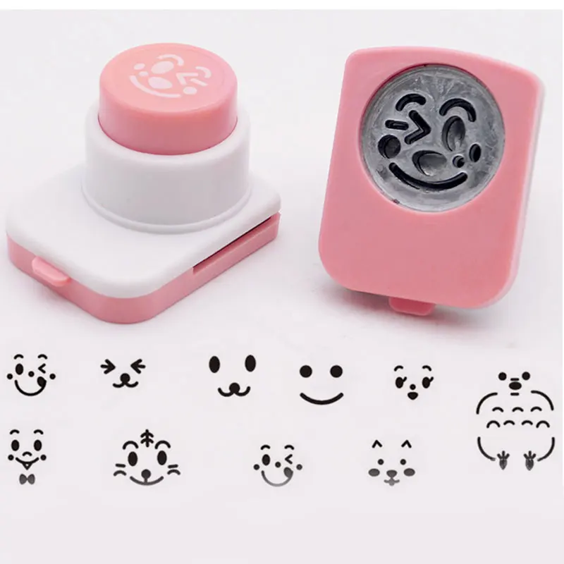 Cartoon Rice Ball Molds DIY Smiling Face Shape Sushi Maker Mould Seaweed Cutter Rice Ball Kitchen Bento Decoration