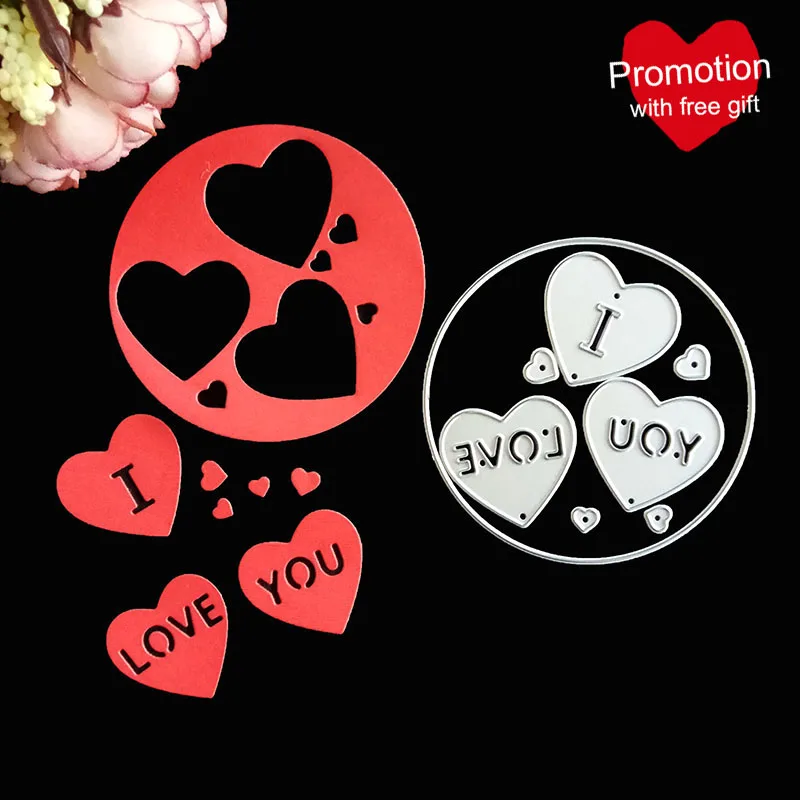 METAL CUTTING DIES I LOVE YOU CUTTING DIES scrapbook PAPER CRAFT card DIY album Die art cutter