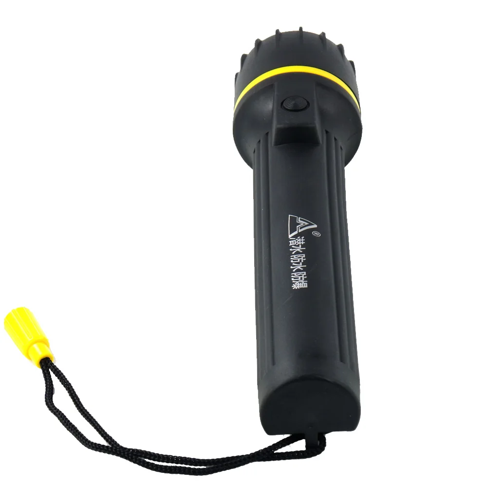 High quality rubber torch dry battery power supply waterproof explosion-proof LED flashlight