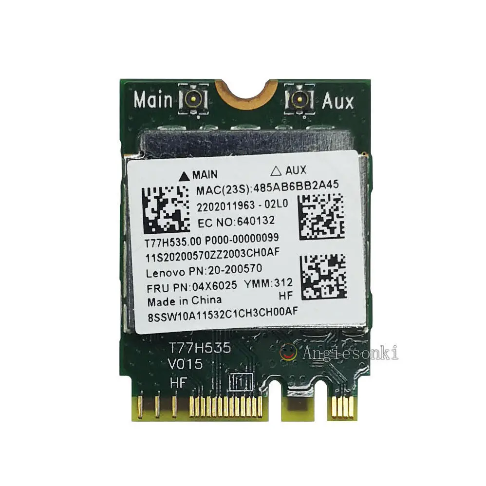

300Mbps Realtek RTL8723BE NGFF Wireless Wifi Card WLAN For Lenovo IBM FRU 04X6025