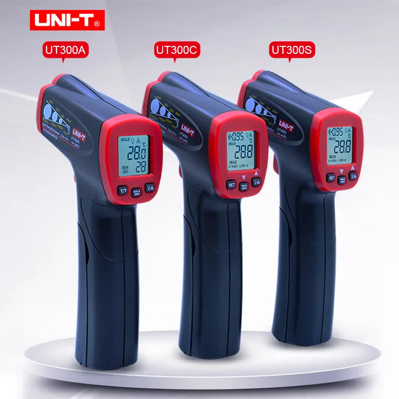 

UNI-T Non Contact Laser infrared Thermometer IR Gun Temperature Measure Infrared pyrometer UT300A/300C/300S Infrared Thermometer