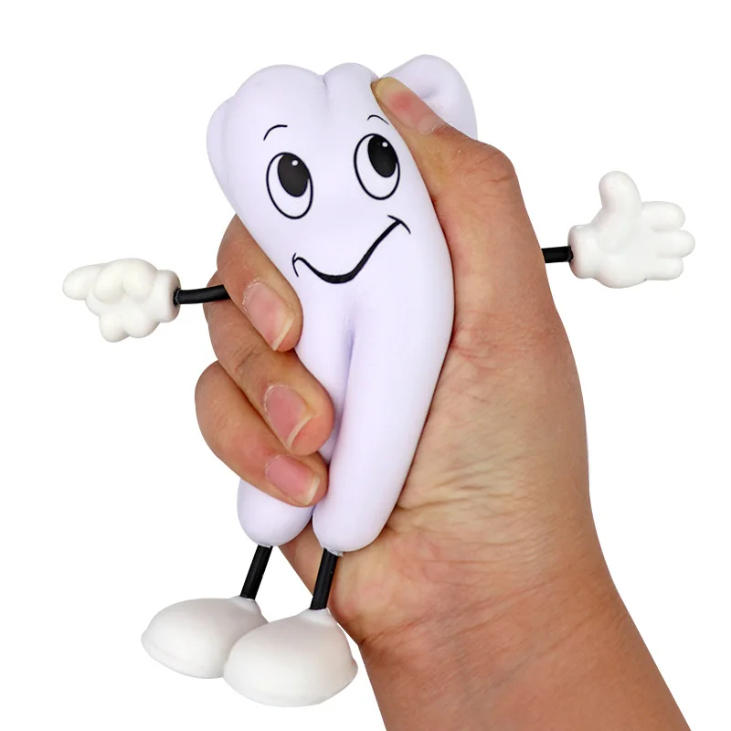 1 szt. Squeeze-figure Squeeze zabawka dentysta prezent miękka pianka z PU kształt modelu 12.5cm klinika stomatologiczna stomatologia pozycja