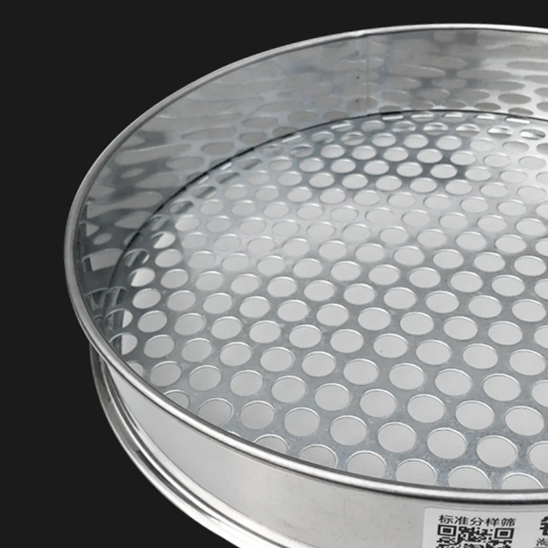 Round Hole Sieve 304 Stainless Steel Mesh Sieve 0.5-50mm Kitchen Food Bean Filter Screen Fruit Blueberry Sieve Strainer Sifter