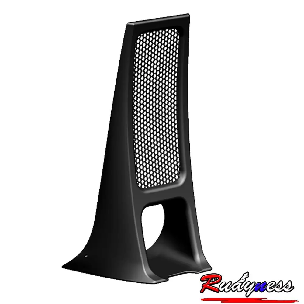 ZWARTE LAGERE RADIATOR COVER CHIN SPOILER VOOR HARLEY SOFTAIL STREET BOB FXBB BREAKOUT LOW RIDER FXBR FXBRS 2018-2024 Model - afbeelding 2