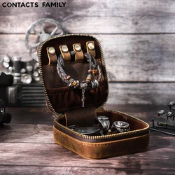 Retro Leather Jewelry Box Organizer Watch Earring Rings Necklace Storage Case Gift Jewellery Casket Joyeros Organizador De Joyas