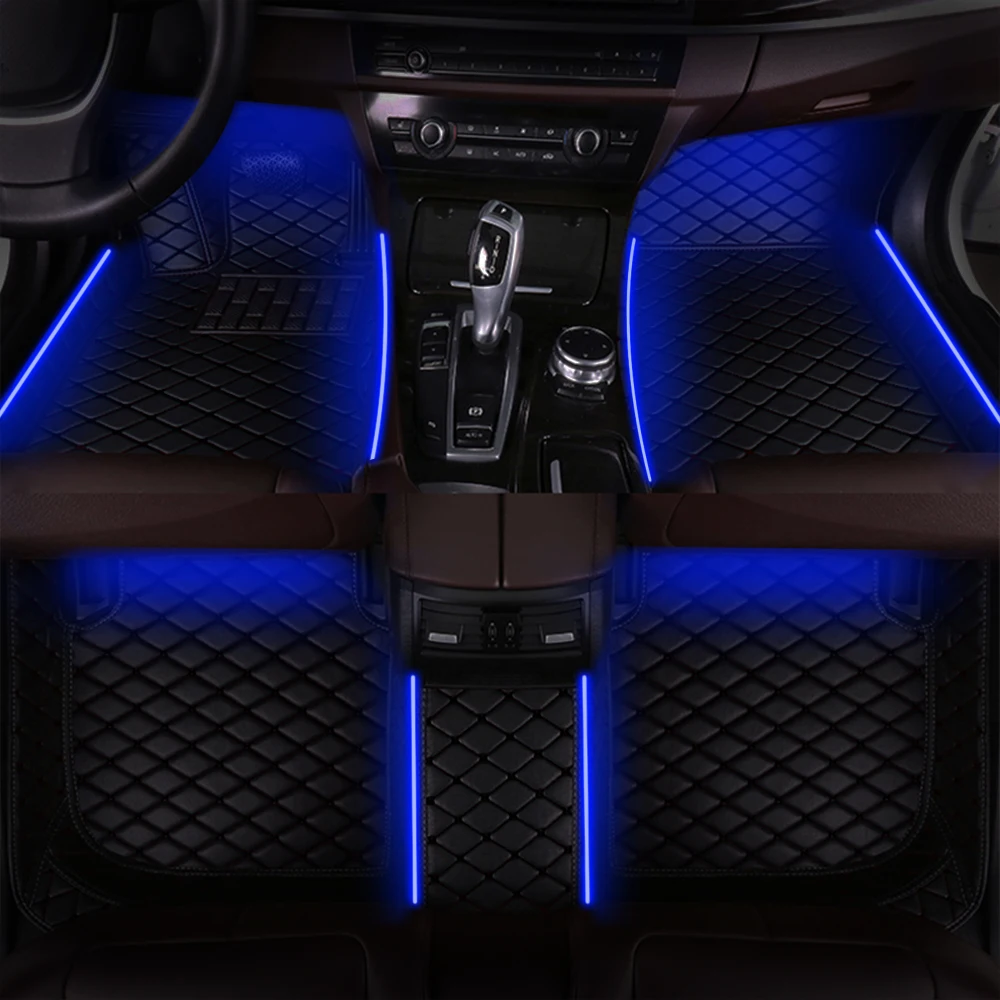 For  BMW X6  E71 2007 2008 2009 2010 2011-2014 Car Floor Mats Carpet Lights Led Decorative Interior Lights  Kit Car Accessories