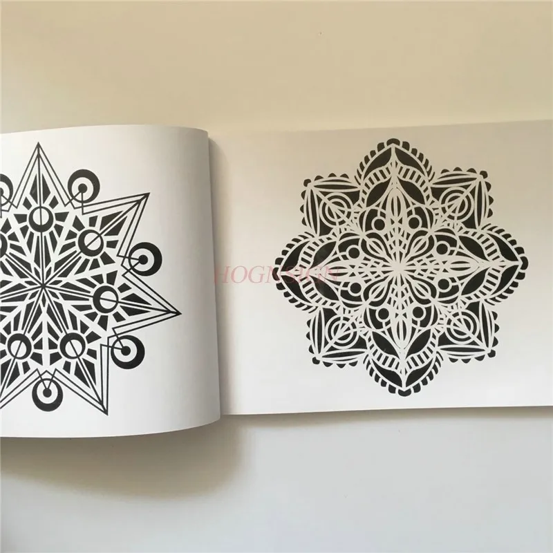tattoo book Embroidery Books Tattoo Book Manuscript Vanilla Pattern Mandala Flower Small Tattoos Arm Bag Leg Tatoo Drawing Black