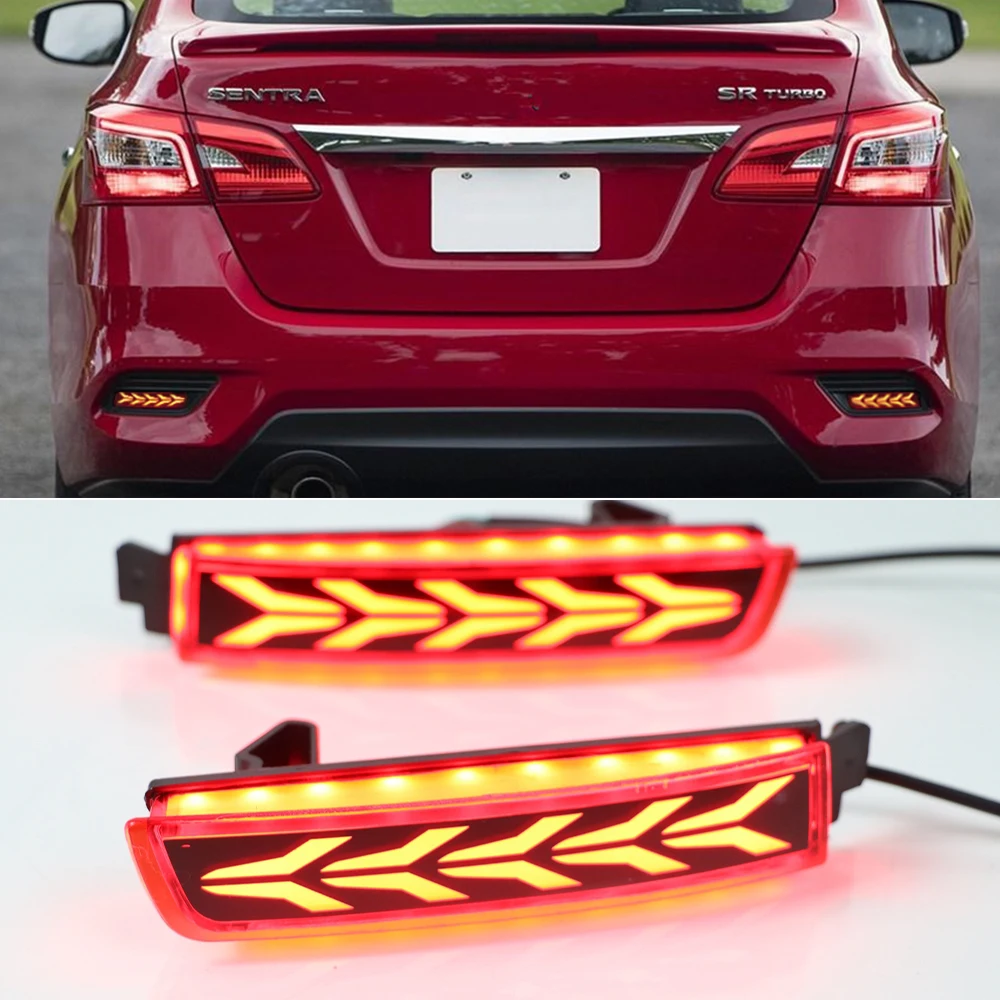 1 Set Car LED Rear Fog Lamp Brake Light Rear Bumper Lamp For Nissan Sentra Sylphy 2012 2013 2014 2015 2016 2017 2018 2019