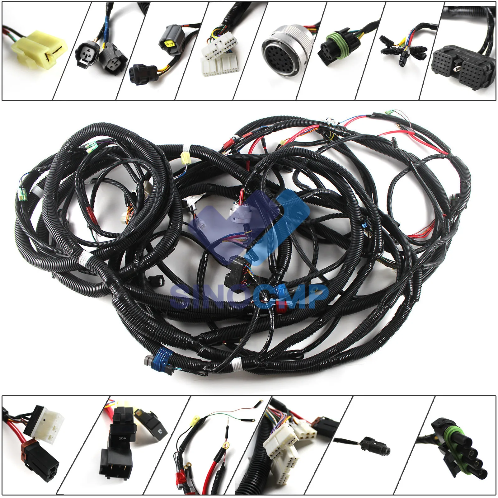 CX240 Wiring Harness KRR1601 For Case CX210N CX210LR CX240LR CX210 Connector with 3 months warranty