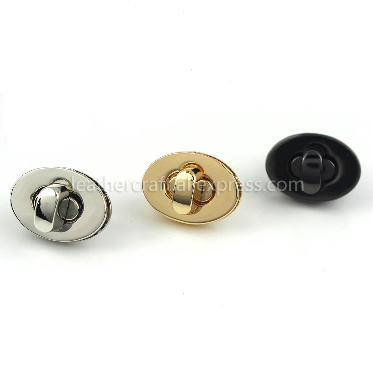 1x Metal Tiny Oval Shape Turn Lock Clasps Closure buckle Leather Craft Women Bag Purse Handbag Shoulder Closure DIY Akcesoria