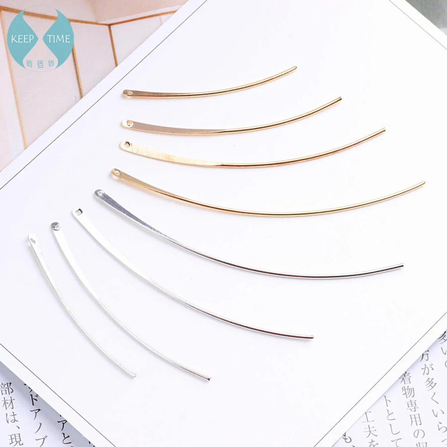 A willow slender Copper Pendant ear clip earrings earrings ear hook DIY Korea ear jewelry pendant accessories material