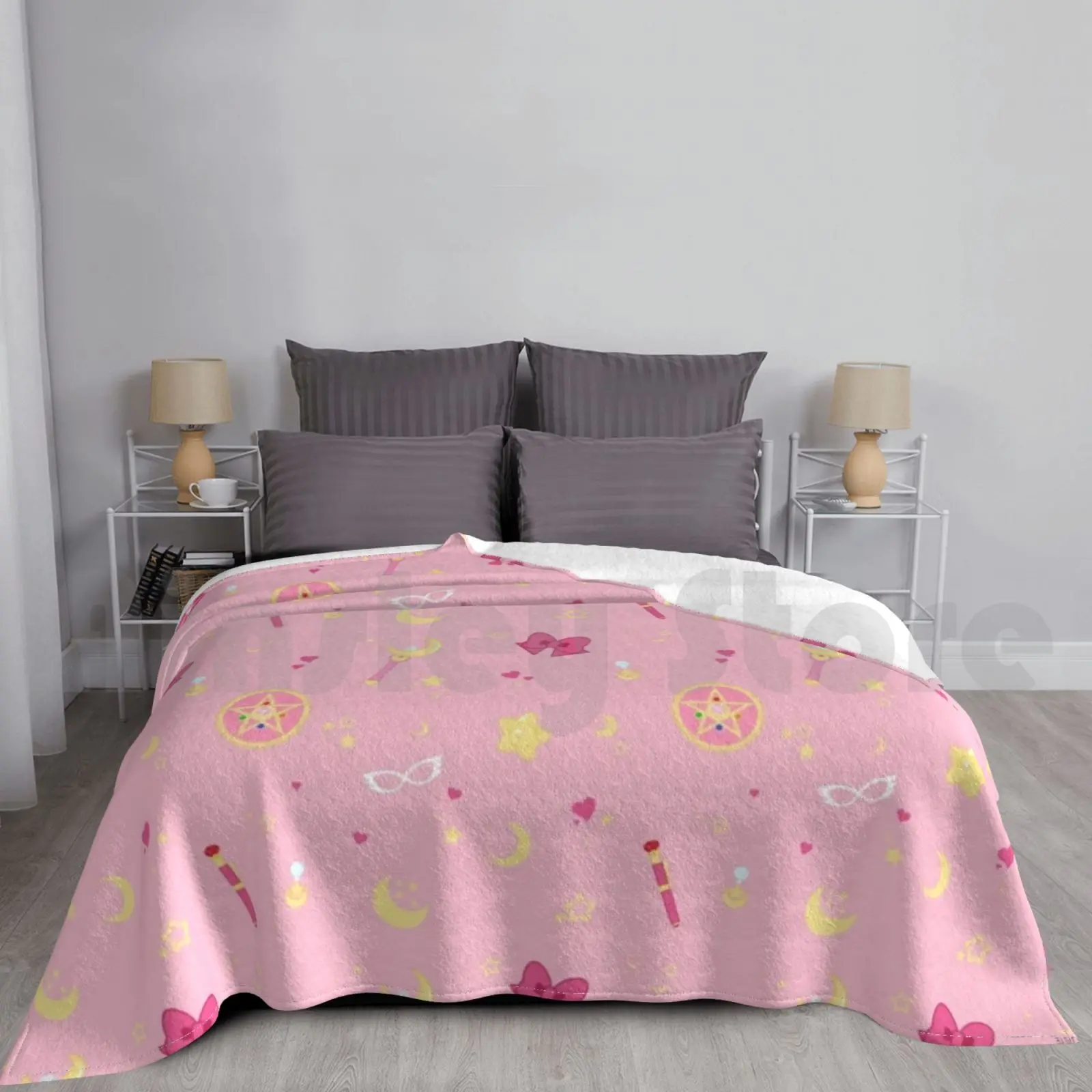 Pattern Blanket For Sofa Bed Travel Serena Tsukino Serena