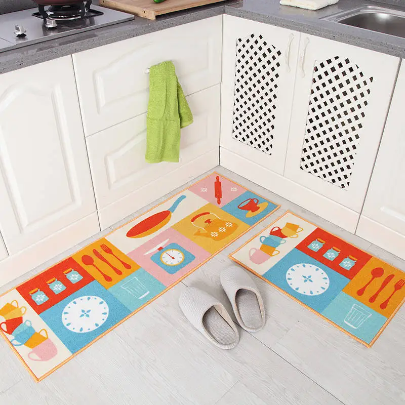 Modern Long Absorbent Kitchen Mat, Tapete De Banho, Entrada Home Capacho, Tapete do quarto, Tapetes da sala