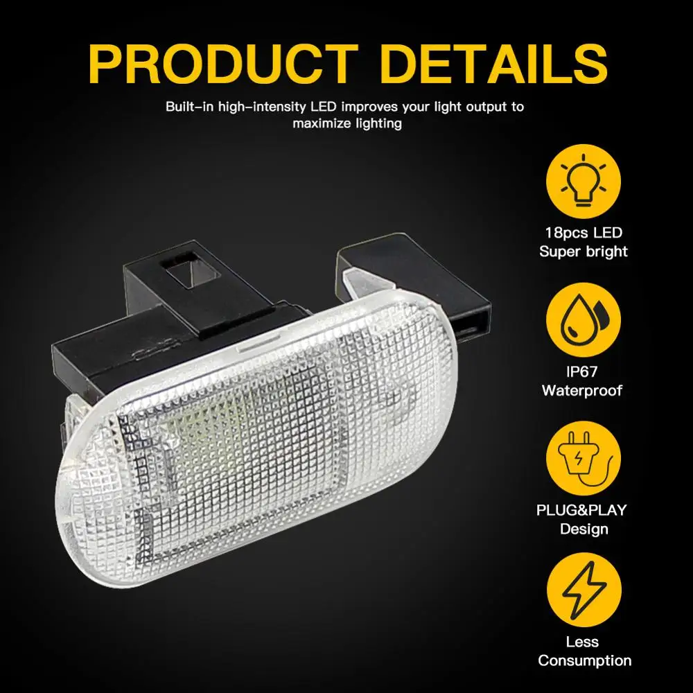 LED CanBus Glove Box Lamp Light for VW Bettle Bora Golf Variant Caddy Touran Touareg for Skoda Superb Fabia Yeti Octavia Car 12V