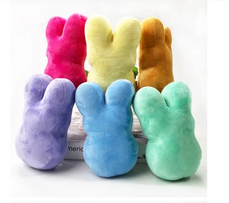 Easter Bunny Toys 15cm Plush Toys Kids Baby Happy Easters Rabbit Dolls 6 Color SN4136