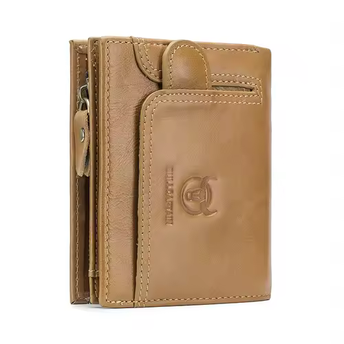 BULLCAPTAIN 100% Genuine Leather Men's Rfid Wallet Multifunctional Storage Bag Coin Purse Wallet Card Case - Image 11