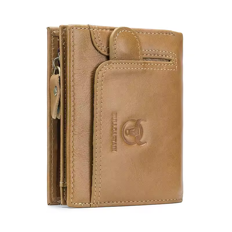 BULLCAPTAIN 100% Genuine Leather Men's Rfid Wallet Multifunctional Storage Bag Coin Purse Wallet Card Case - Image 11