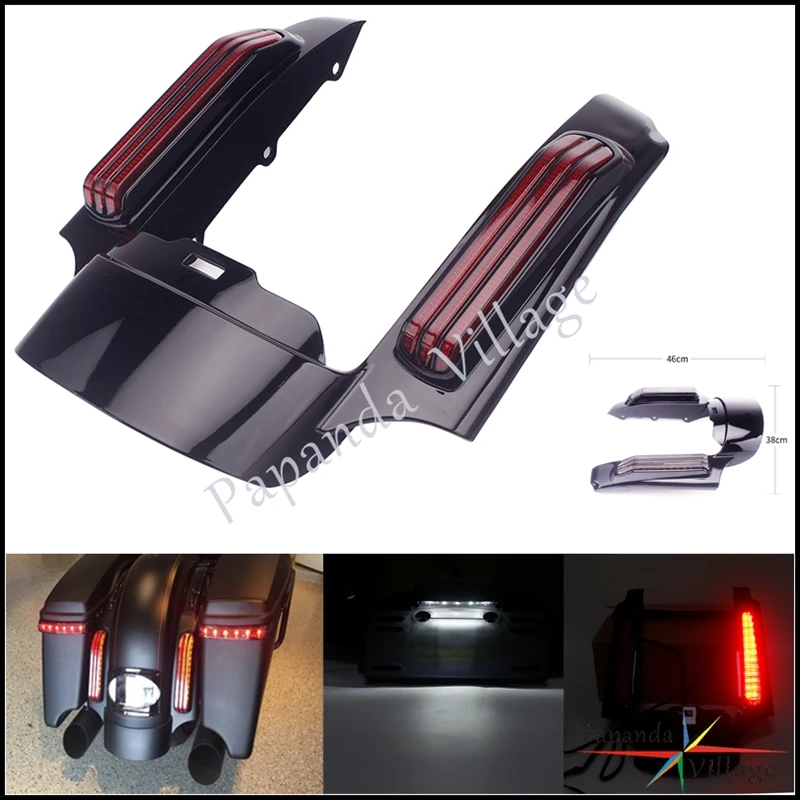 

Motorcycle Rear LED Fender Fascia w/ Brake Turn Signal Light For Harley Touring Road King Ultra Limited Electra Glide 2014-Up