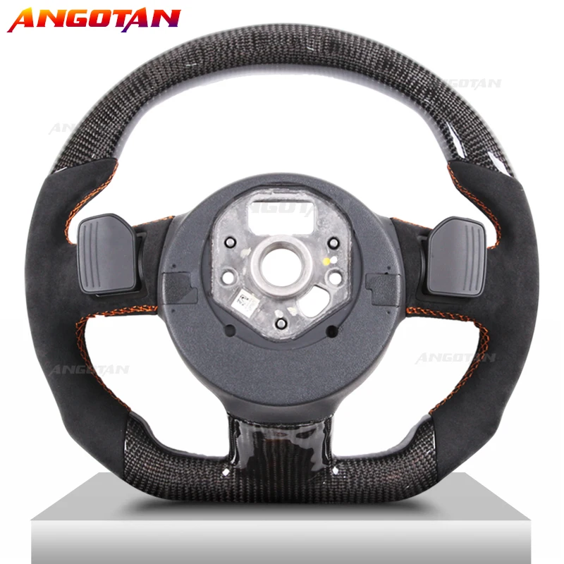 Carbon Fiber Steering Wheel  Fit For Audi R8 TT TTs Audi Sprort Car volante esportivo 2007-2014 models