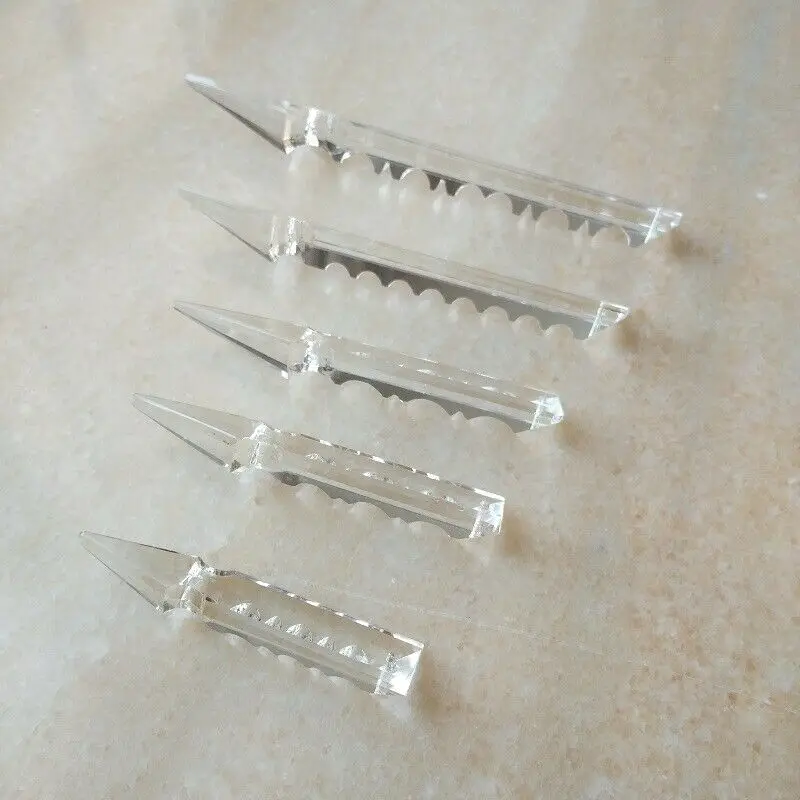Camal-barra colgante de prismas de cristal triangulares, lámpara de cabeza con flecha, partes de iluminación, decoración del hogar, 76-150mm, 10 Uds.