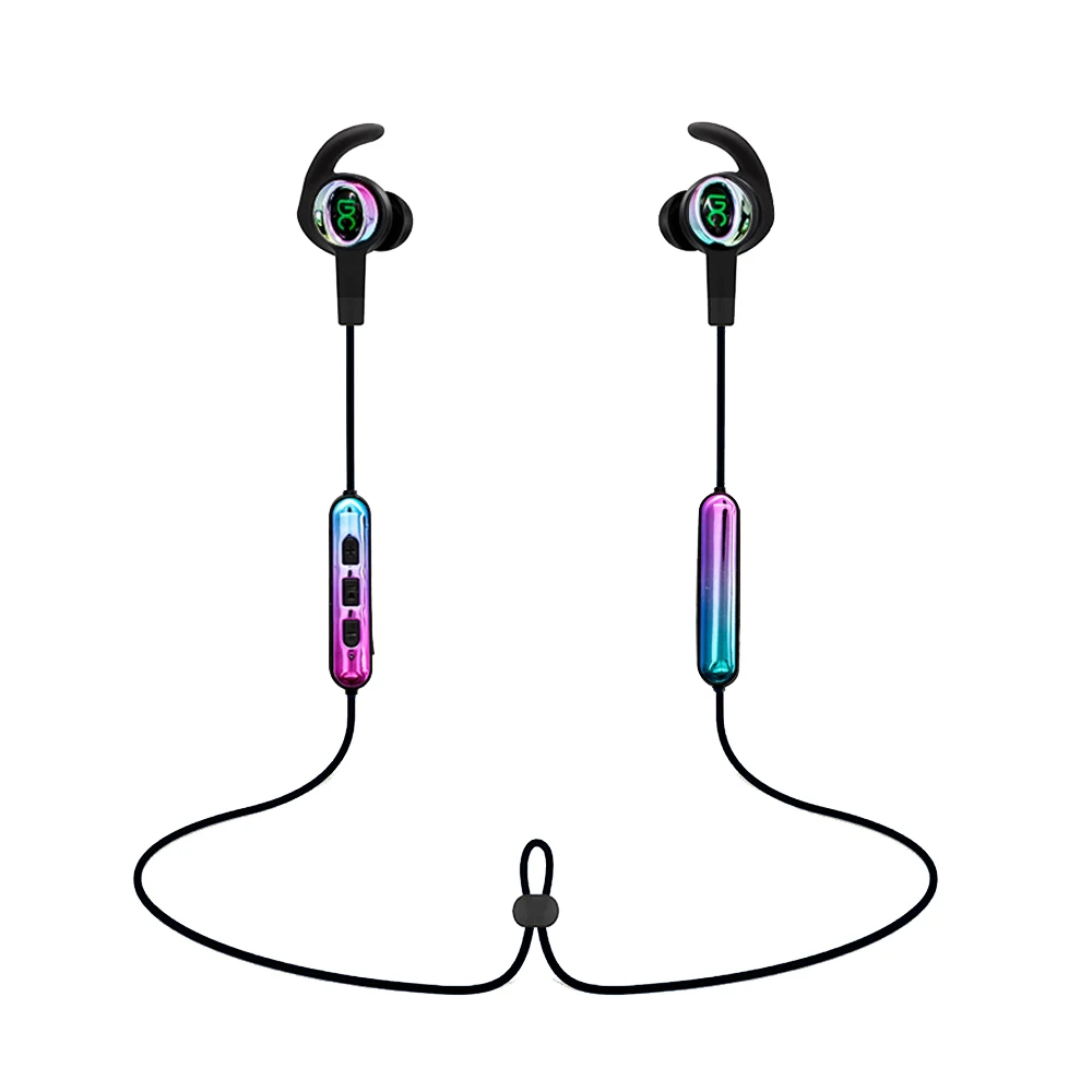 

Sport Bluetooth Earphones Multicolor Inline Mic Volume Control Bass Stereo Portable Running Sweatproof Wireless Neckband Headset