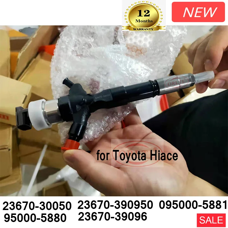 

New 23670-30050 Common Rail Injector 2367030050 23670-390950 95000-5880 23670-39096 095000-5881 12F54006 For TOYOTA Hiace Japan