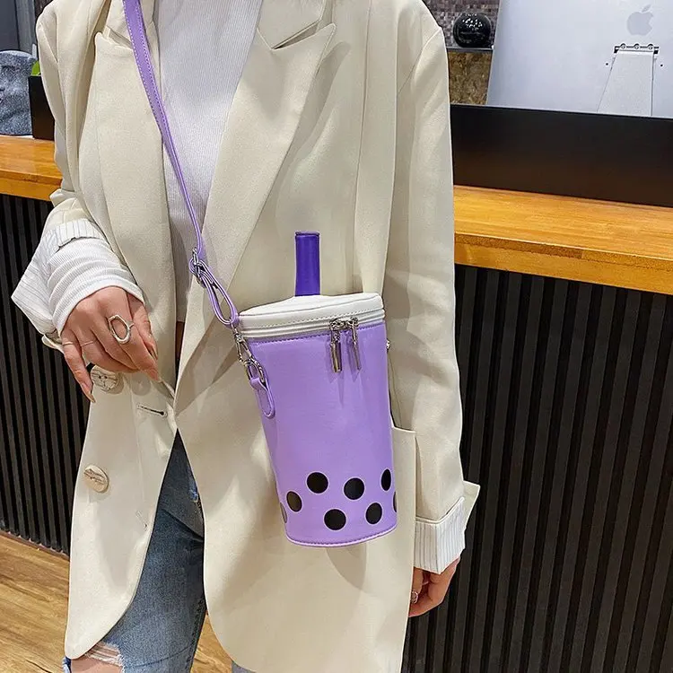 Personalized Bag For Women 2020 New Fashion Milk Tea Cup Shaped Bags Small Bucket Bag Shoulder Bag Lady Crossbody Bags Womens