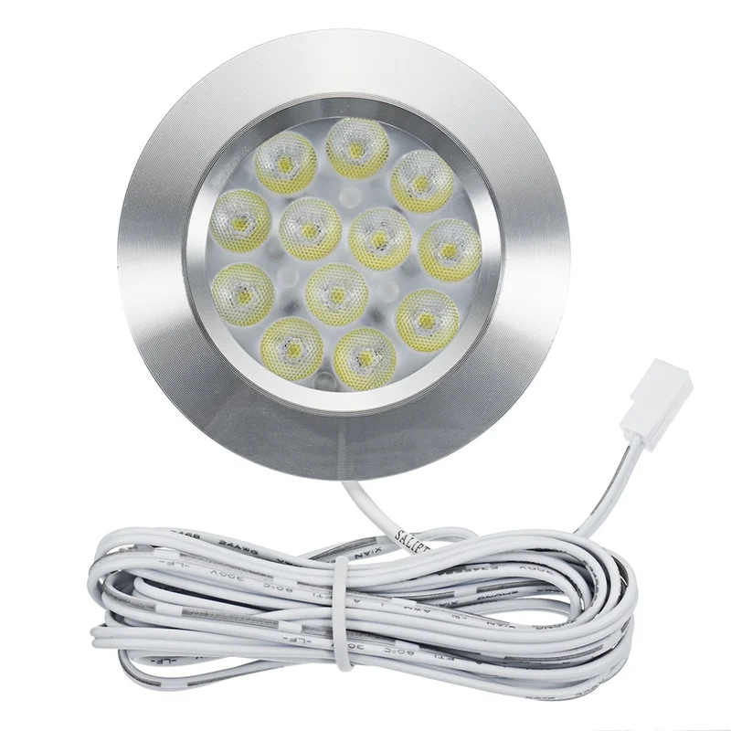 1pcs 12V Interior Warm LED Spot Lights 3W For T4 T5 Camper Van Caravan Motorhome Car Warm Lights 3000K