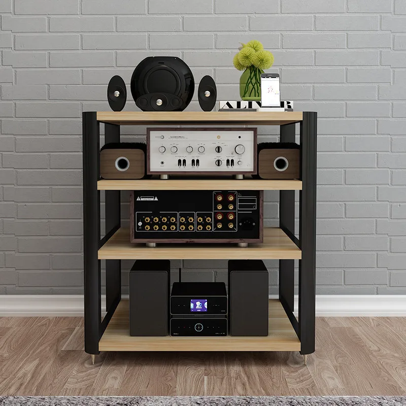 DK-014 Audio Table Rounded Corner Audio Rack Shelf Cabinet Amp Cabinet Multi-layer Flooring Aome Cabinet Stand Loudspeaker Rack