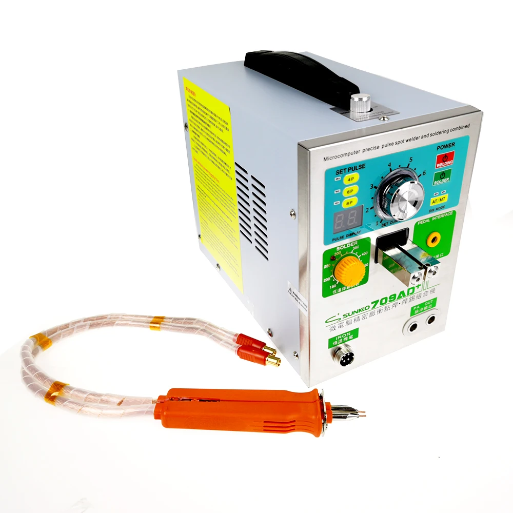 SUNKKO – soudeur par points automatique à induction 709AD + avec 70BN, soudage par collision de batterie au lithium 18650