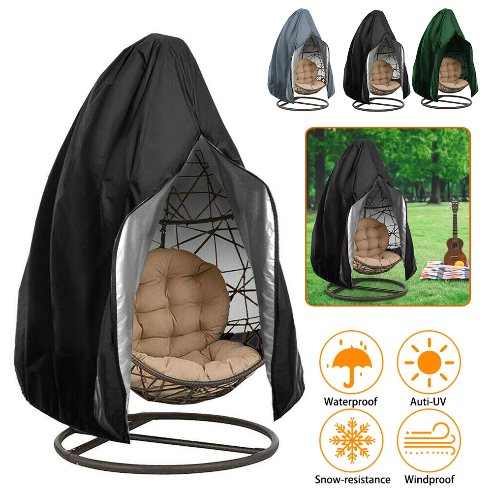 Swing Chair Stand Seat Cover for Hanging Hammock Stand Egg Wicker Seat Patio Garden Outdoor Universal Protactor Dust Cover D30