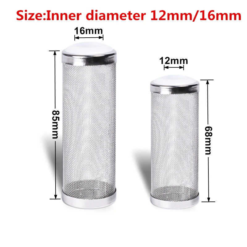 Sponge Fish Tank Filter Inlet Guard Protective Cover Pond Black Foam Stainless Steel Aquarium Accessories For Small Fish Shrimp