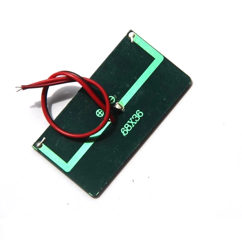 Factory Price 500PCS 5V Mini Solar Panels 0.3W Solar Cell with 15CM Cable for DIY Solar Light Small Solar Power System 68*36MM