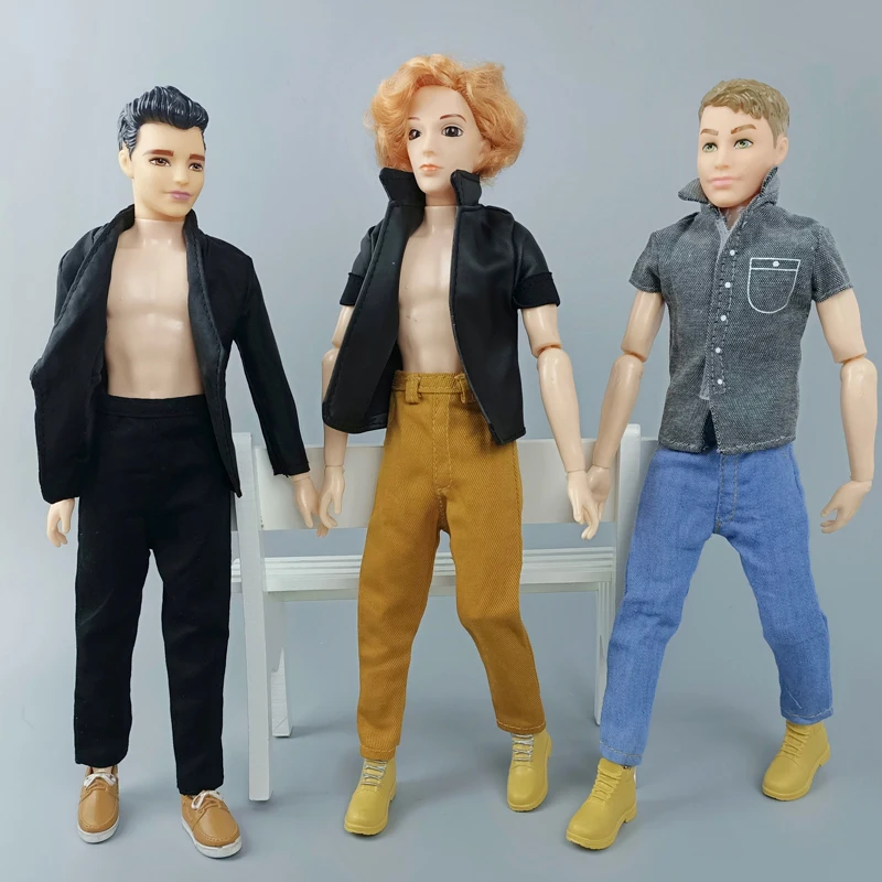 1/6 Boy Doll Clothes For Ken Doll Trousers Hip Hop Handmade Pants For Barbie Boyfriend Ken Prince Male Boy Doll Casual Wear