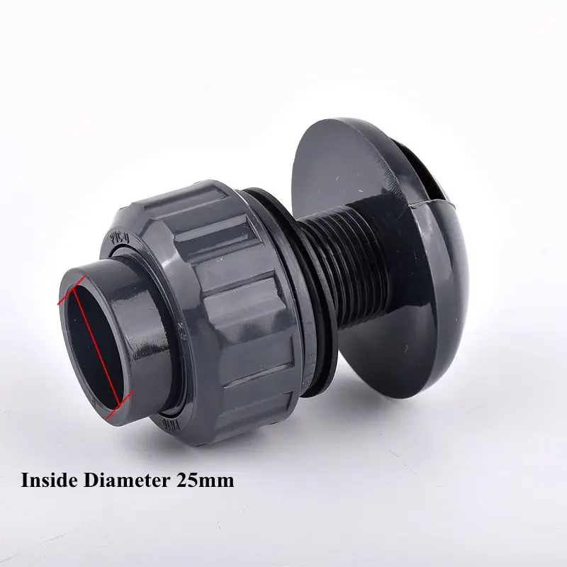 1 pc UPVC Fish Tank Wall-mounted Water Inlet No Overflow Water Inlet Upper And Lower Water Joints Fish Tank Fittings Combination