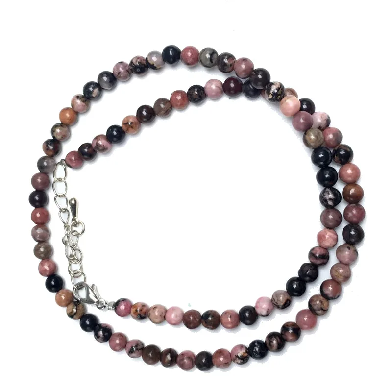 Natürliche 4mm Tigerauge Sodalith Amazonit Labradorit Perlenkette in Verschiedenen Farben Geschenke für Mädchen Modisches Armband Choker – Detail 18