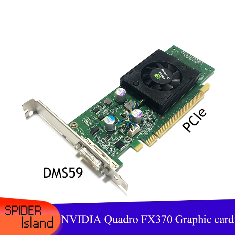 

95% New Original High Quality NVIDIA Quadro FX370 PCI-E 16X with DMS59 Slot FX 370 3D Griaphic card 1year warranty