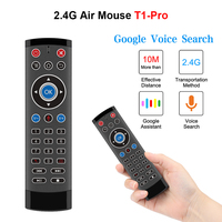 Voice Remote Control T1 Pro 2.4G Wireless Air Mouse Gyro IR For Android TV BOX Google Play Youtube X88 Pro H96 MAX HK1 T95 TX6